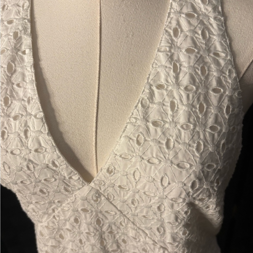 a new day White Crochet Halter Maxi Dress - Picture 2 of 7
